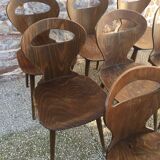 Suite of 8 Chairs Baumann model "ant"