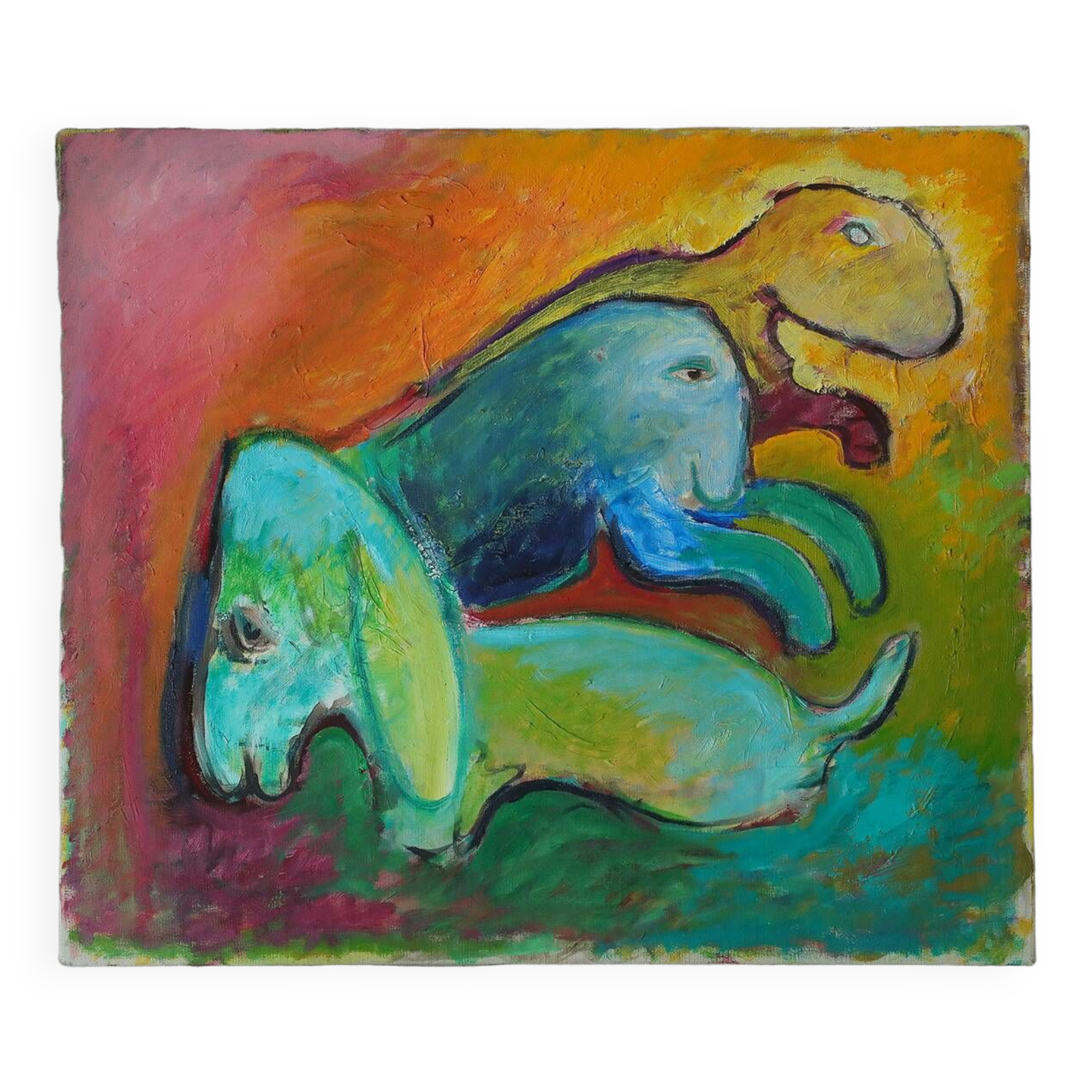 Lennart Lilja, Oil on canvas, 1950s