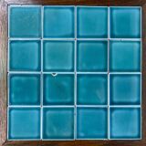 Side table in Jugendstil with a top made of blue tiles by Adolf Loos.