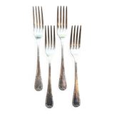 4 silver-plated forks