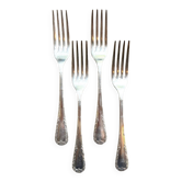 4 silver-plated forks