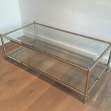 Grande table basse chromée