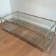 Grande table basse chromée