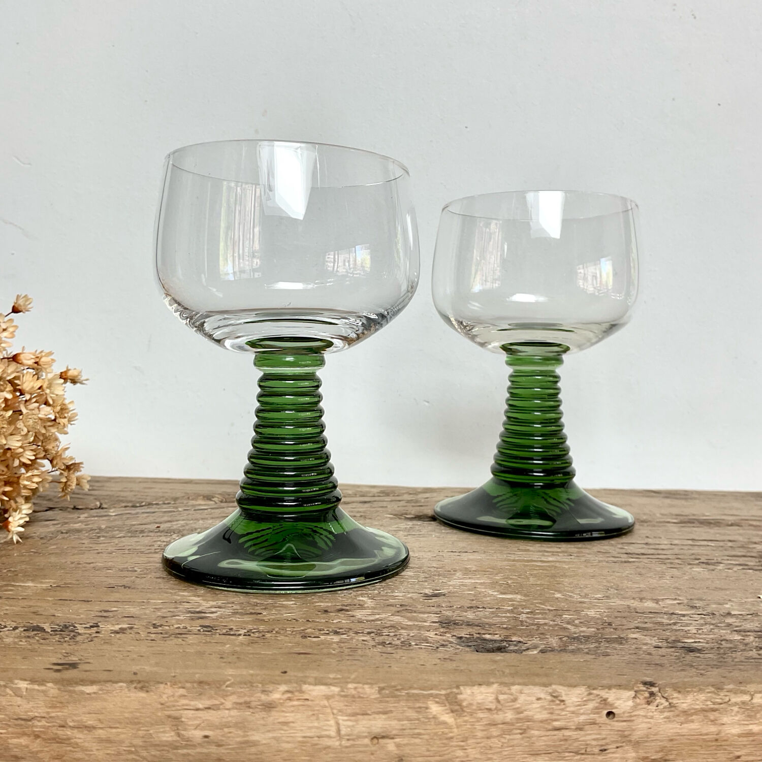 4 Alsace Roemer glasses