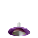 Lampe de plafond en métal violet, vert et argent - Pendentif Memphis-Postmoderne Pop Art des années 1980