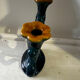 Vintage ceramic organic candlestick