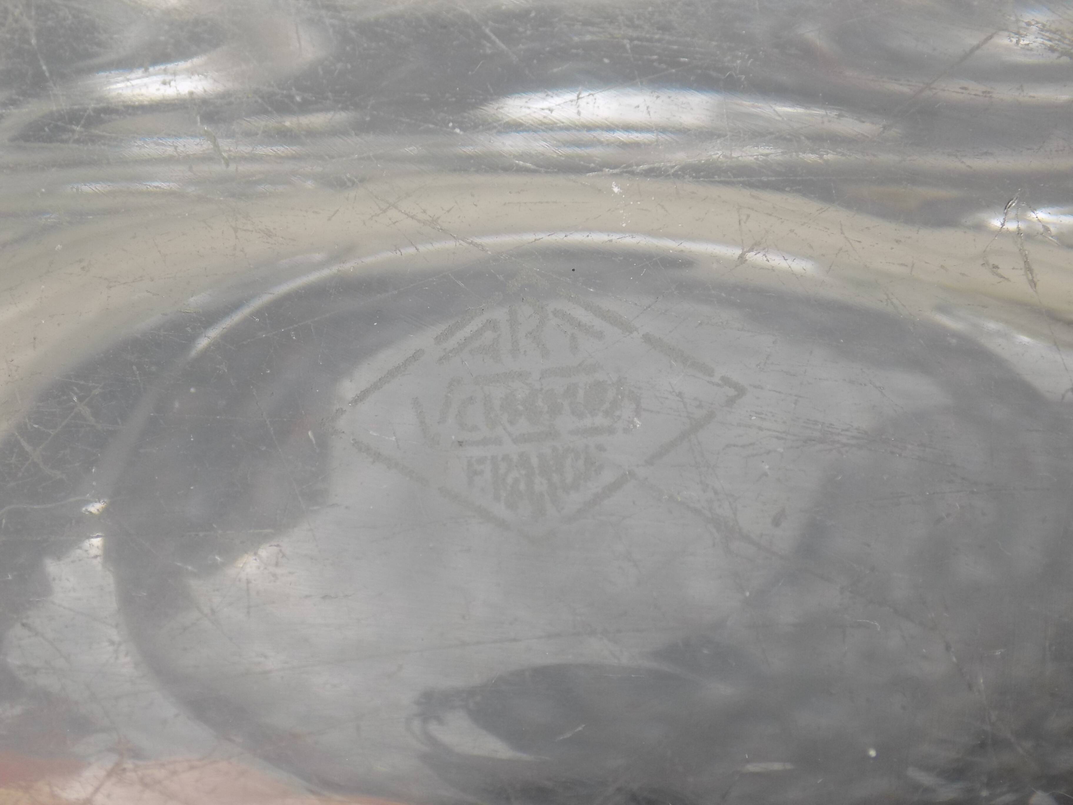 Art Vannes crystal fruit bowl