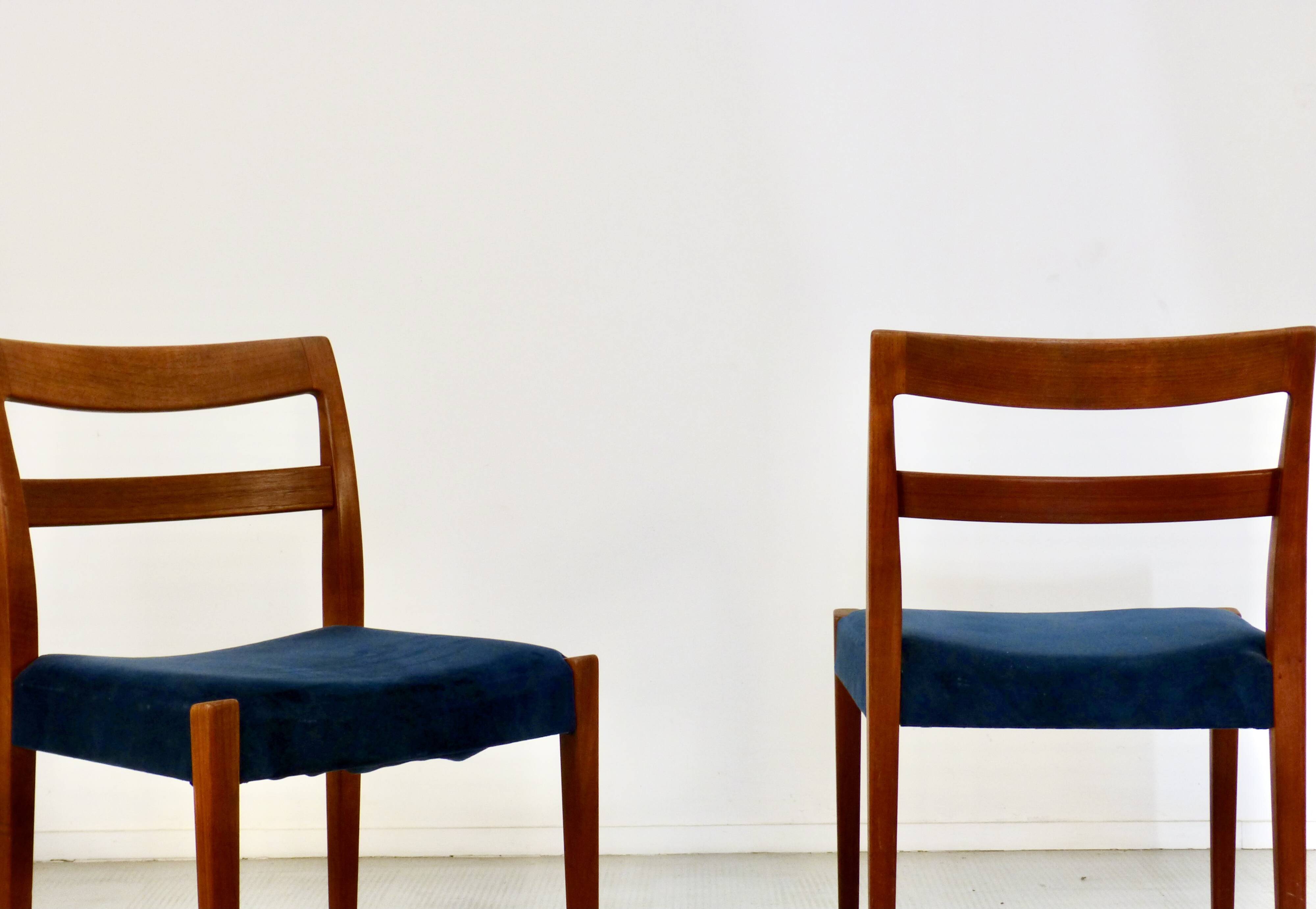 Mid-Century Modern Swedish Teak Dining Chairs by Nils Jonsson for Troeds