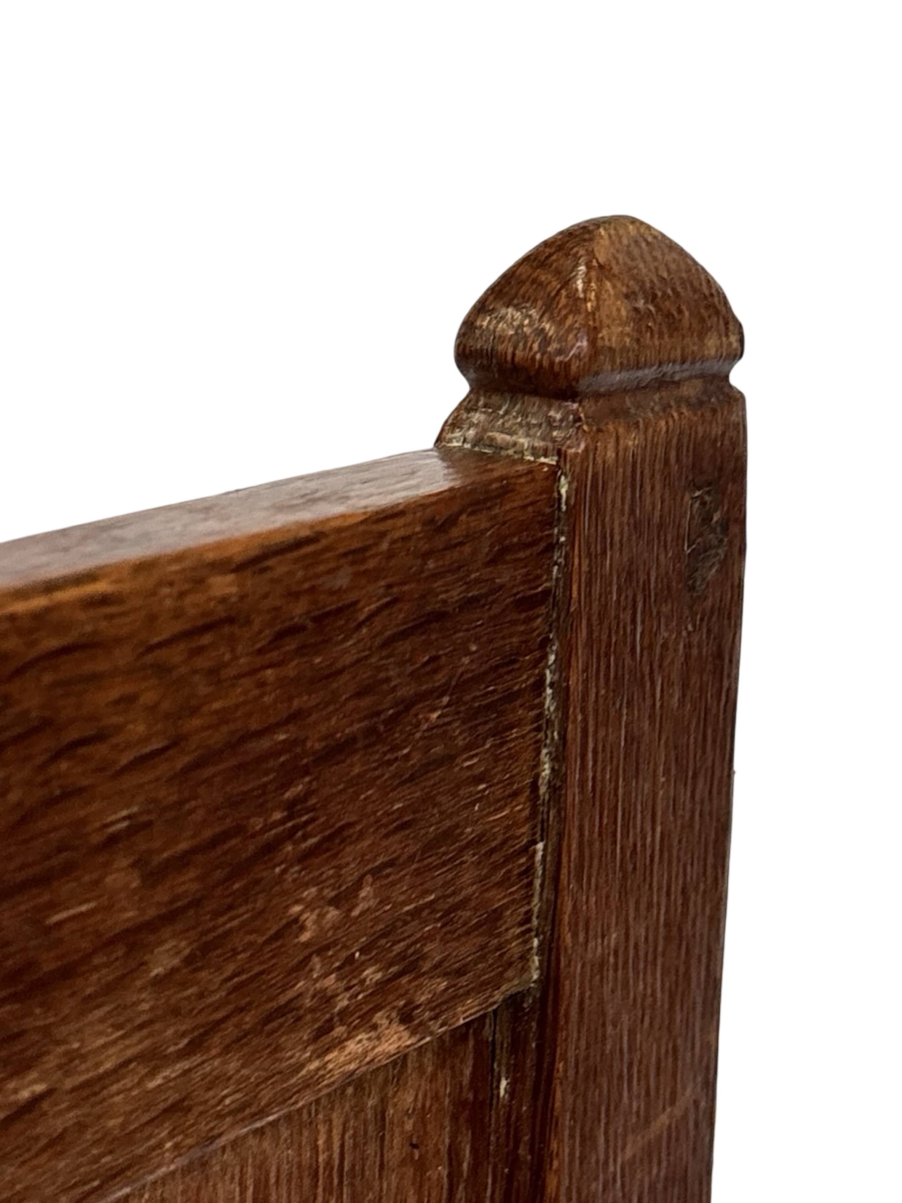 Art Deco High Back chair in oak minimalist design