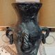 Terracotta amphora vase with bronze patina, 1970s-80s.