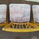 Lot de 8 chaises scandinave bois et tissu