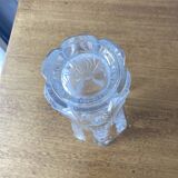 Chiseled crystal vase