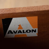 Retro honey teak 1960s avalon chest of drawers