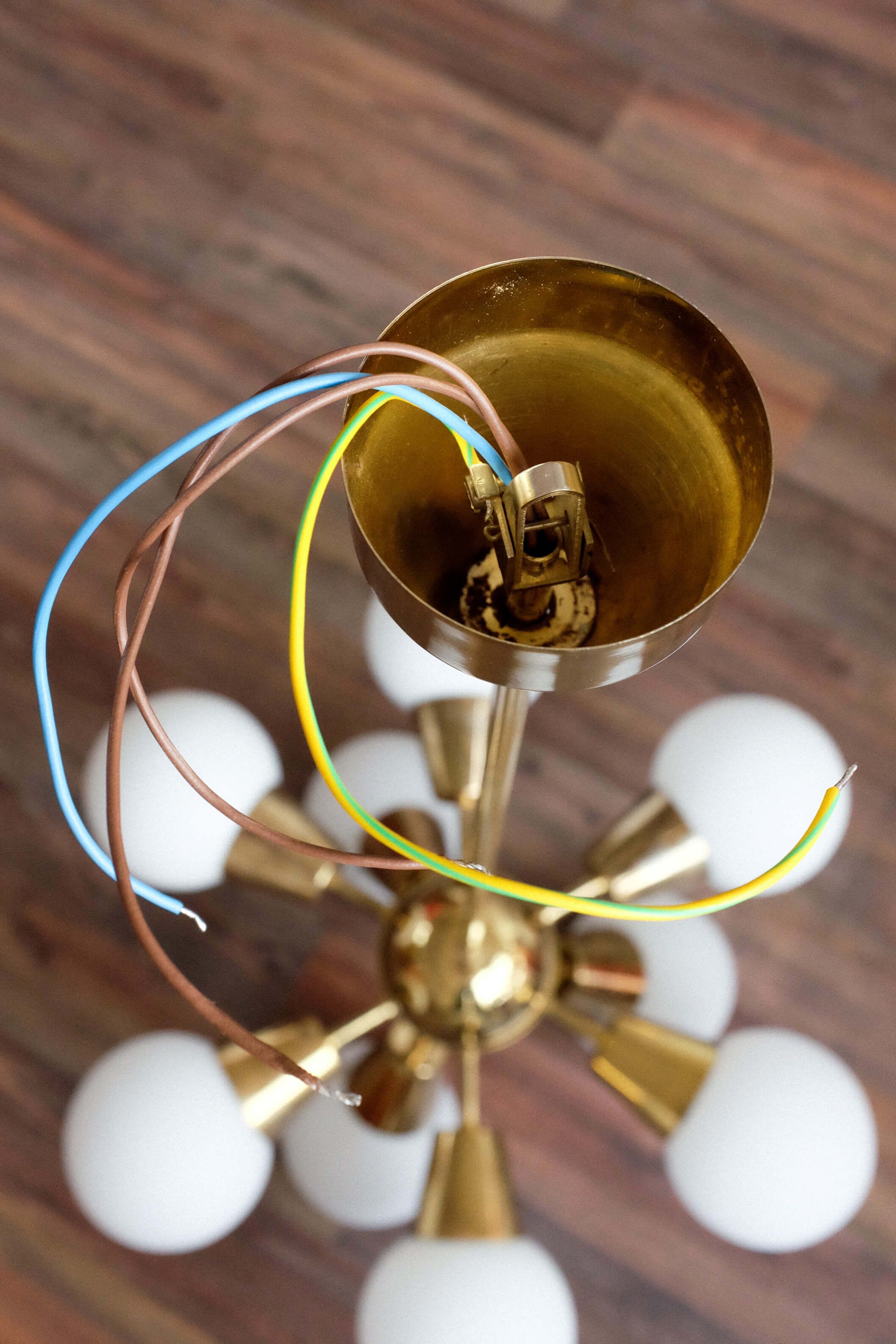 Vintage Czechoslovak Chandelier Sputnik by Kamenicky Senov, 1960s