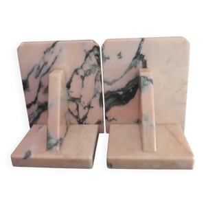 Serre-livres Art Déco - marbre