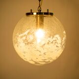 Art-glass ball chandelier by Kamenicky Senov, Czechoslovakia, 1970s