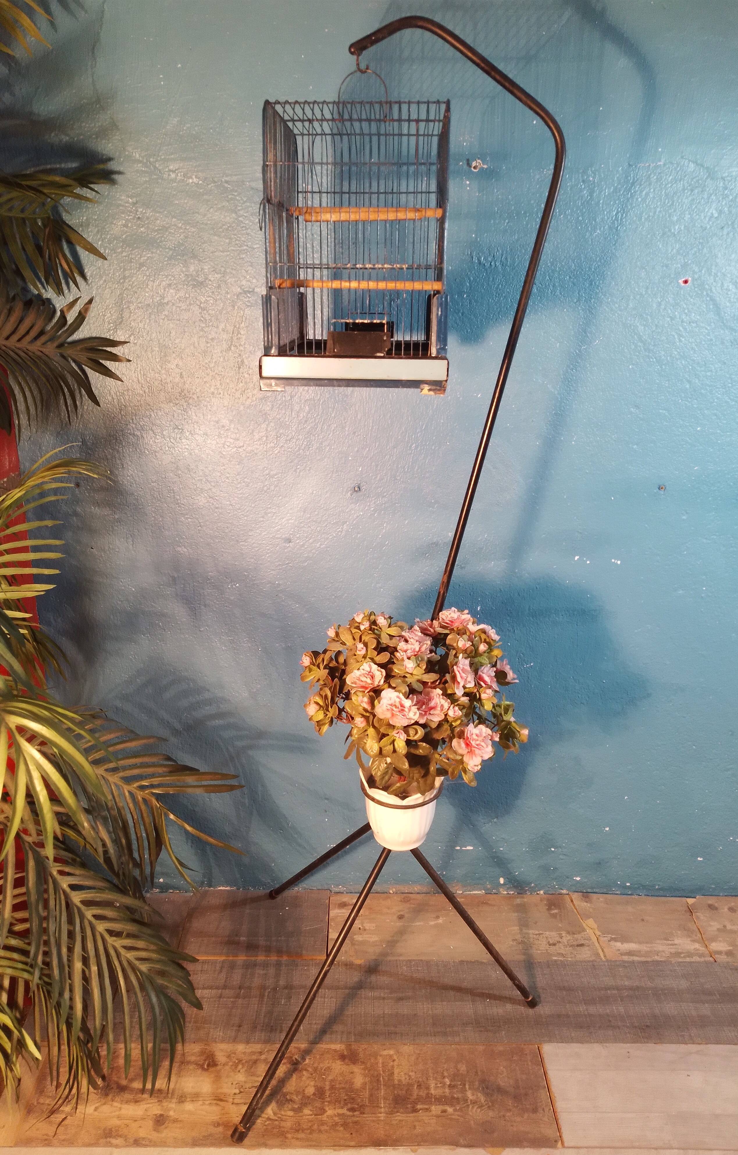 Cage and plant stand 1960s