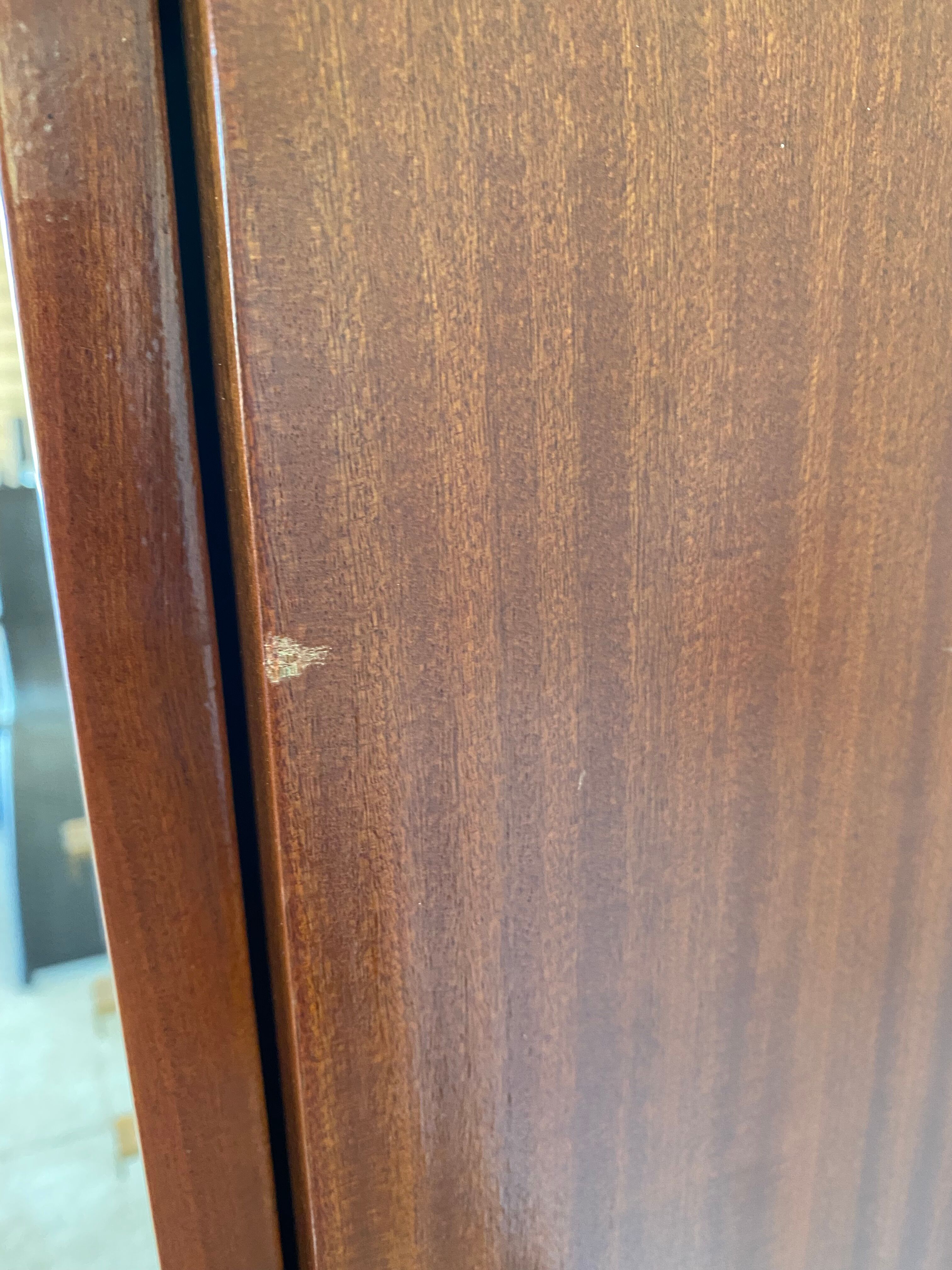 Vintage secretary with light