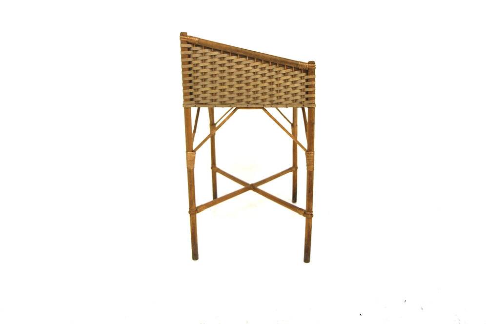 Scandinavian rattan indoor planter, Sweden, 1950s