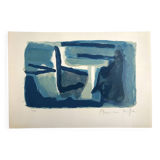 Bram van velde, mp 127, 1973. original lithograph signed in pencil
