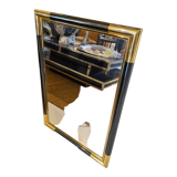Miroir en acier et laiton, 47x67 cm