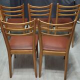 Set of 5 Scandinavian style chairs