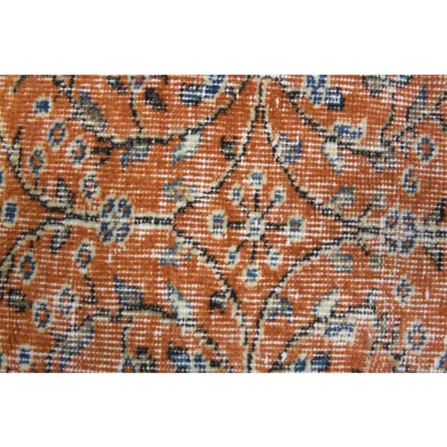 1970s Vintage Turkish Hand-Knotted Area Rug 110x200