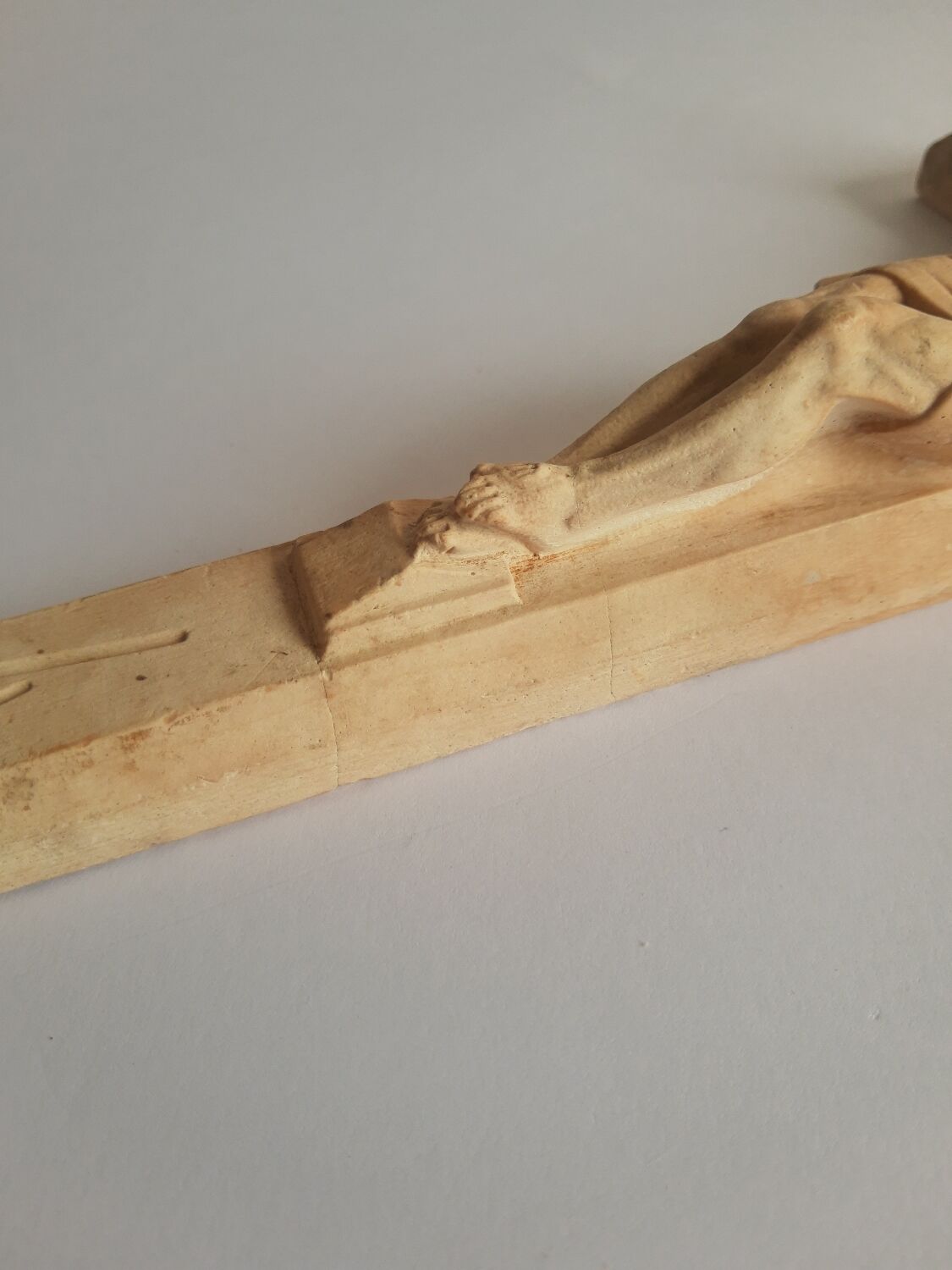 Vintage Christ plaster crucifix