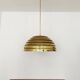 Brass Dome Pendant Lamp by Vereinigte Werkstätten