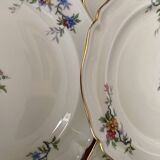 Set of 4 porcelain dessert plates