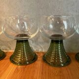Set of 4 Alsatian stemmed glasses