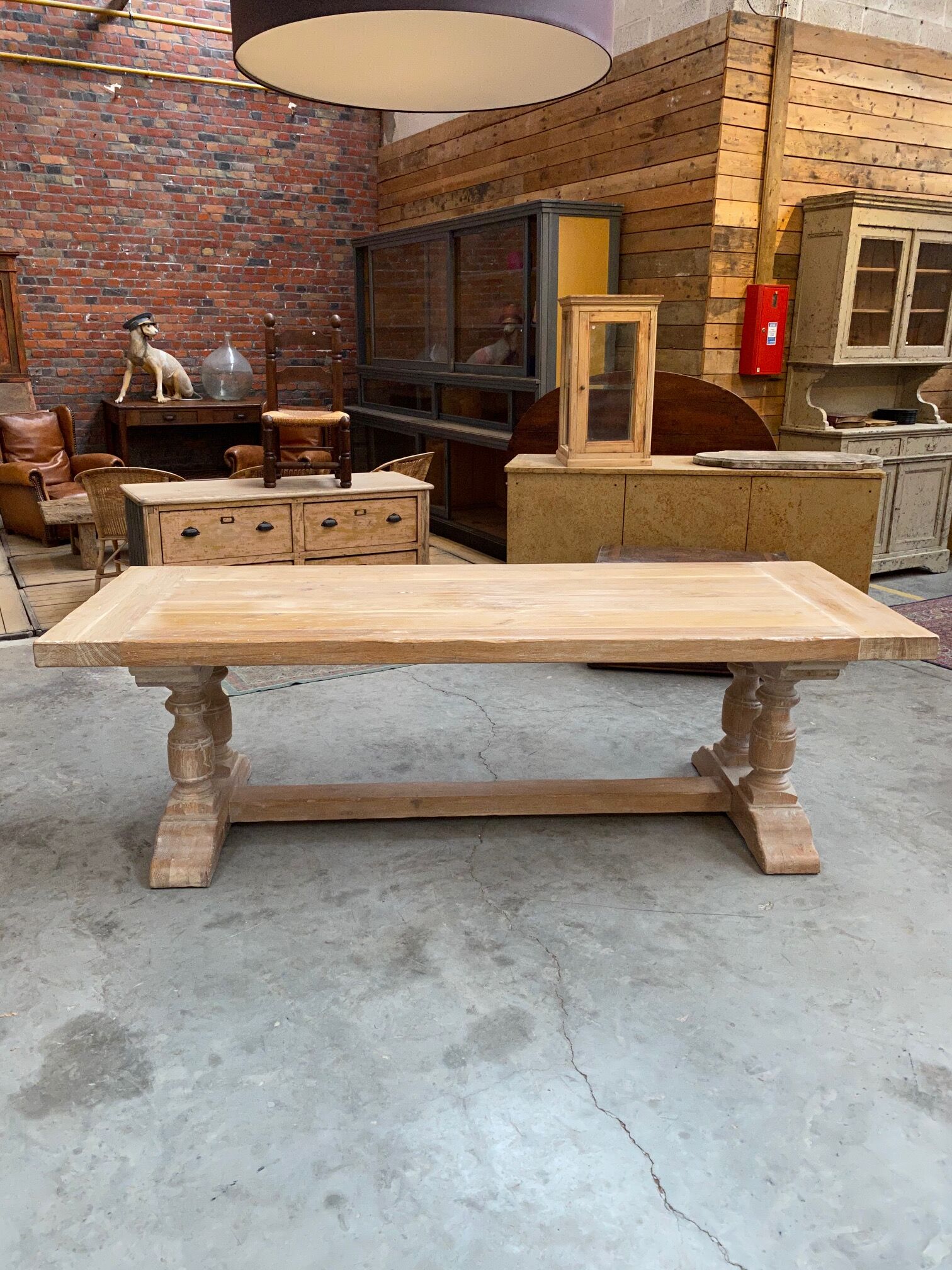 Oak farmhouse table