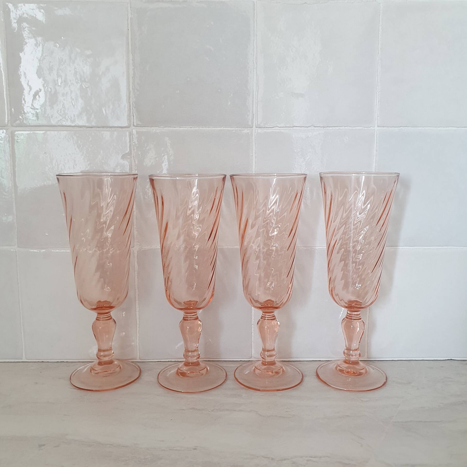 Rosaline champagne flutes