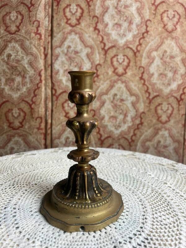 Antique gilt bronze candlestick