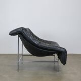 Vintage leather Butterfly chair with steel frame by G. van den Berg, Montis