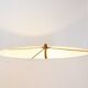 Mid-Century teak and brass floor lamp, Denmark, 1960s