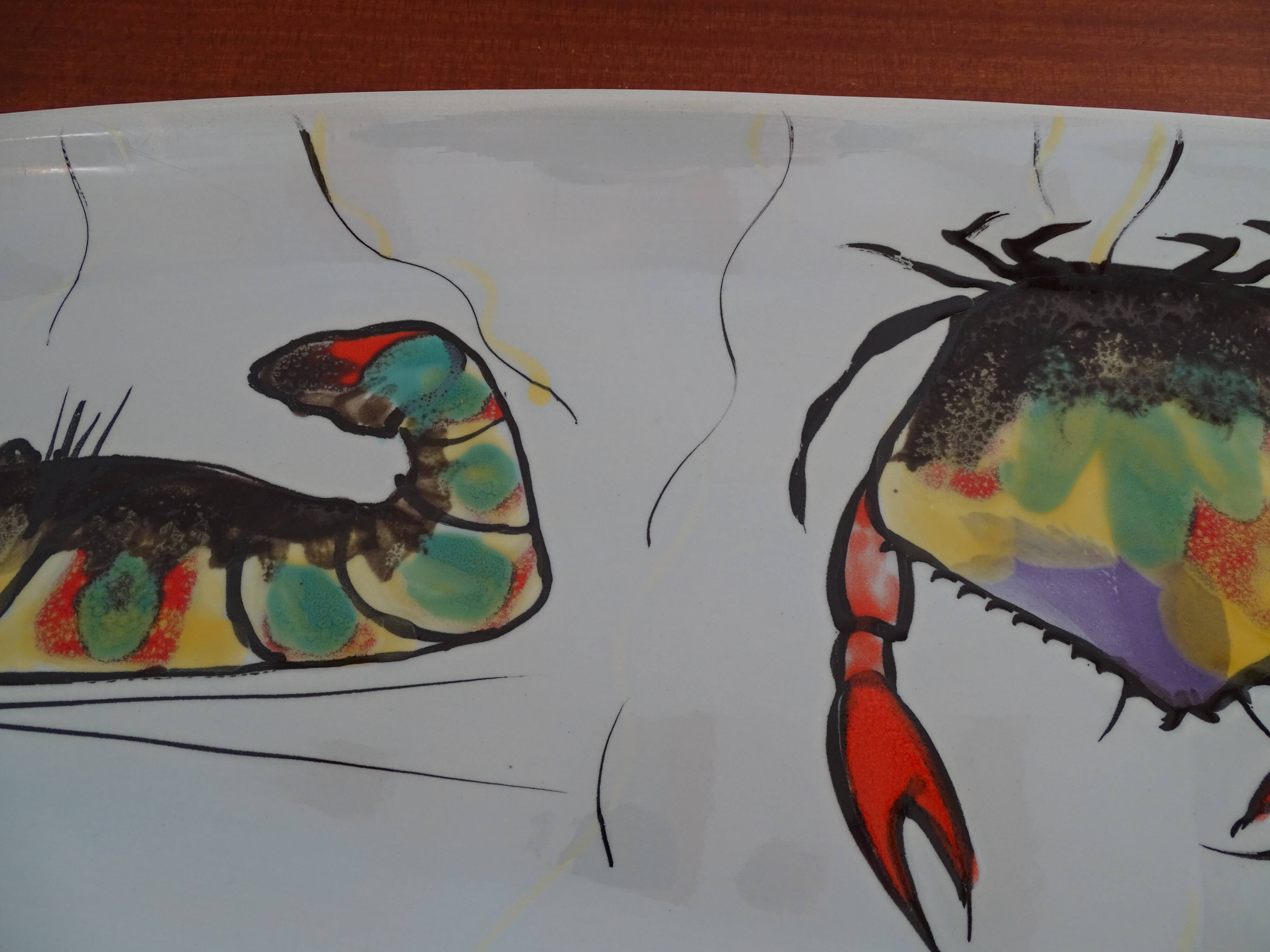 Fish dish MBFA Pornic 1960 vintage