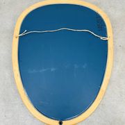 Scandinavian style wooden rim rearview mirror
