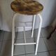 Bar top stool metal patinated seat wood dp 0922143