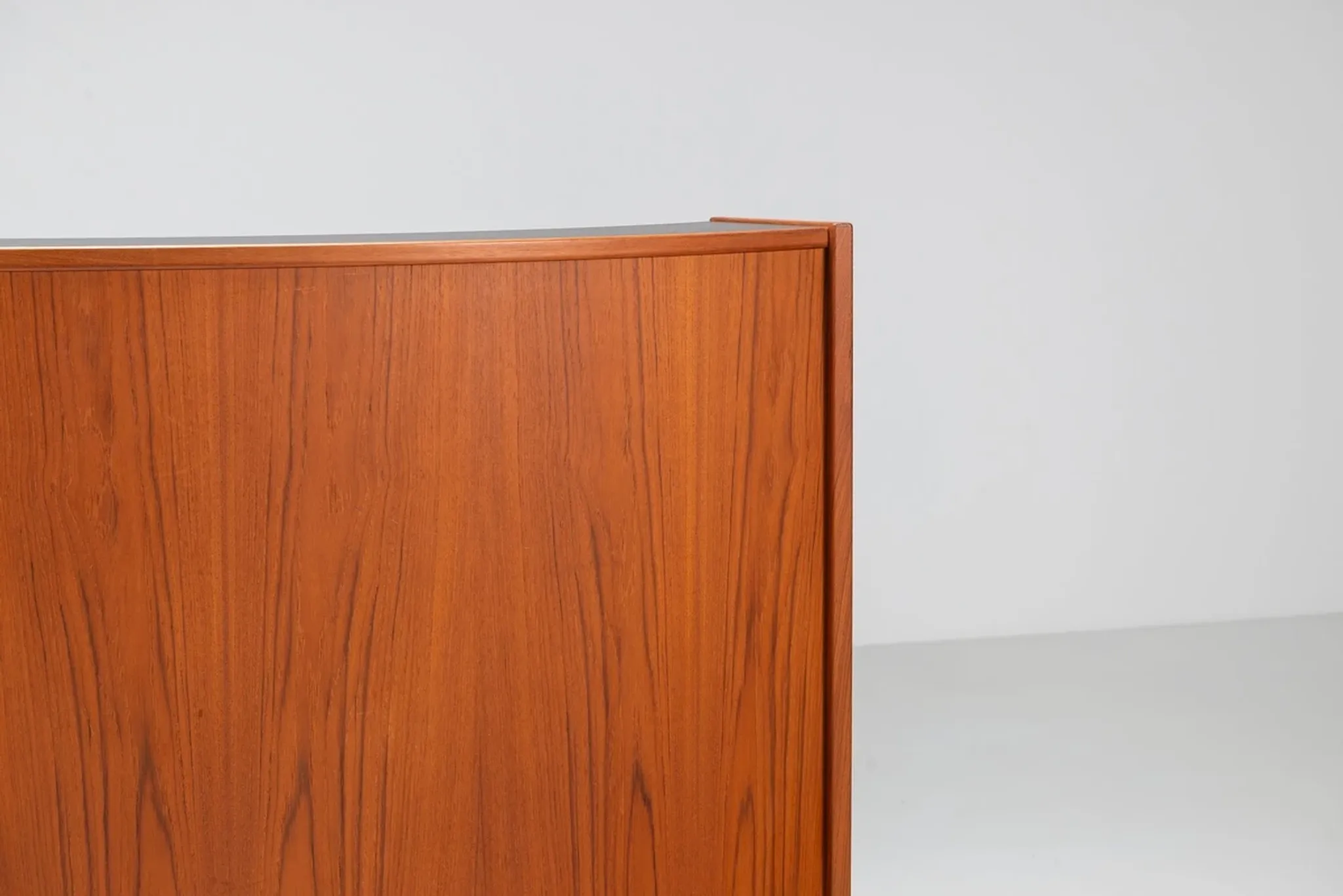 Erik Buch boomerang dry bar set in teak Dyrlund Denmark 1960