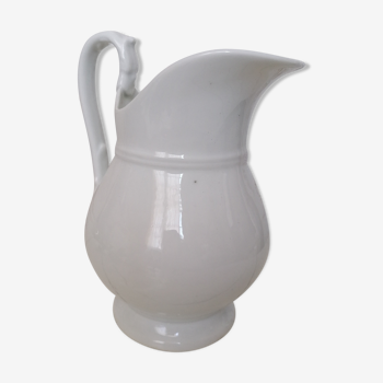 White porcelain pitcher