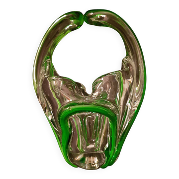 Crystal ashtray bowl in Murano style