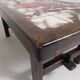 Square tile table from Vallauris, signed Dan with an image of a fantastic bird, 1960s.