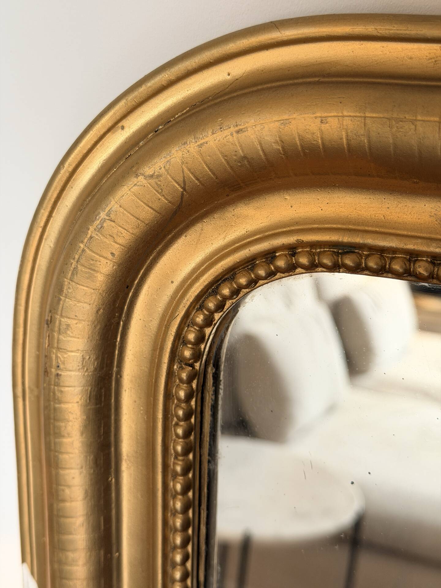 Small Louis-Philippe gilded mirror with mercury glass 48x60cm