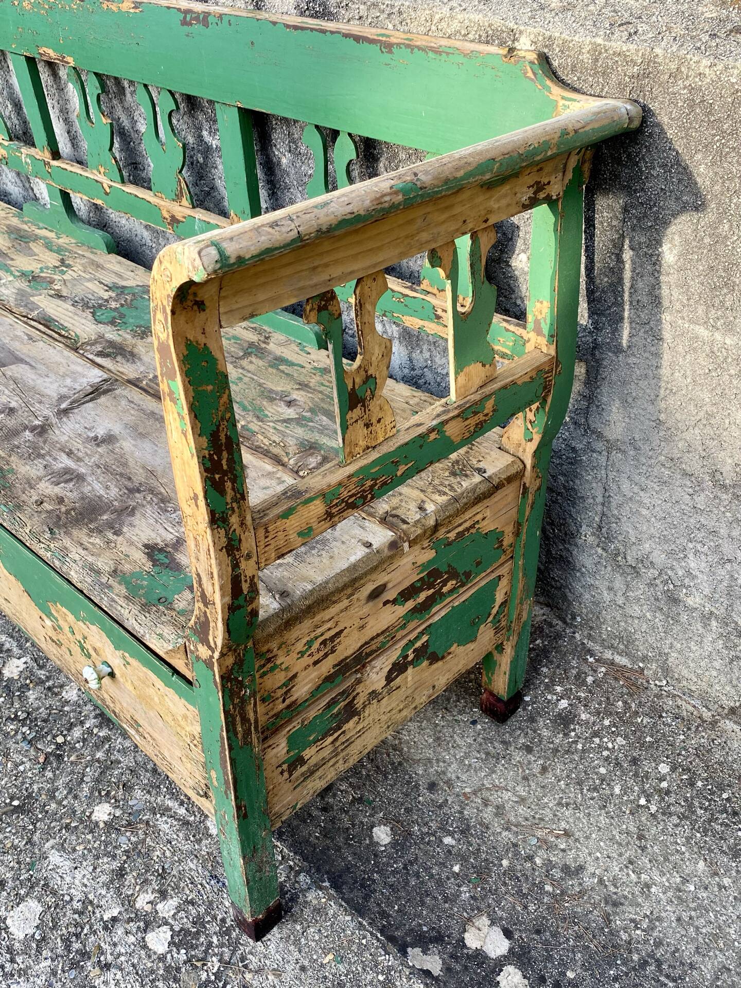 Wooden bench