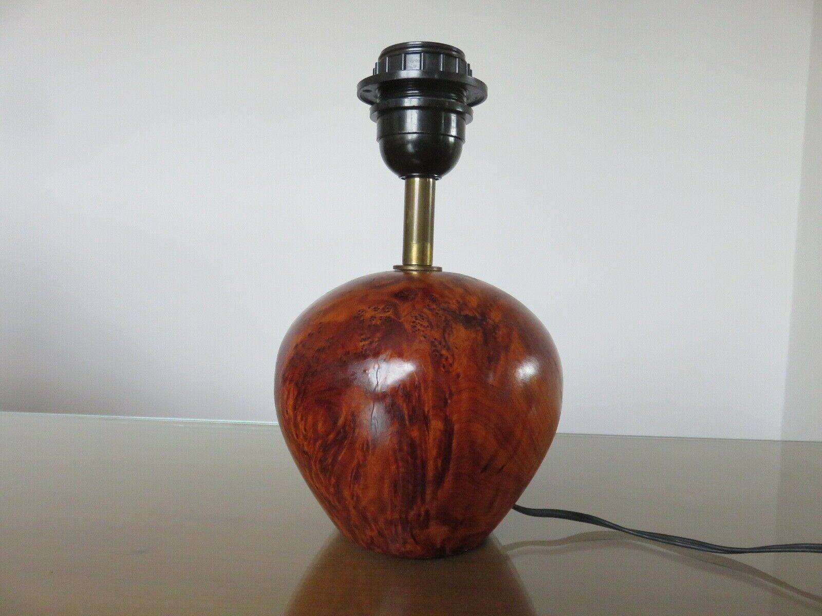 Elm magnifying glass lamp 70s