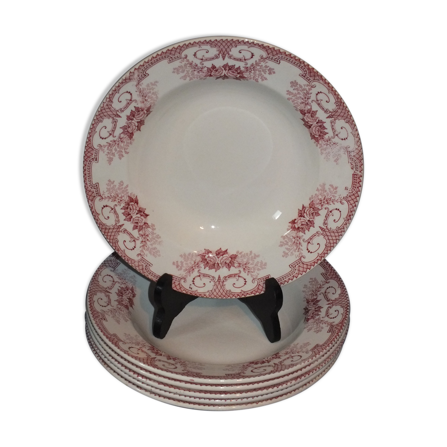6 hollow plates in Iron Land Establishments Debray Service Clichy