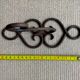 Wrought iron patère