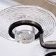 Art deco iron and glass candlestick by erik höglund