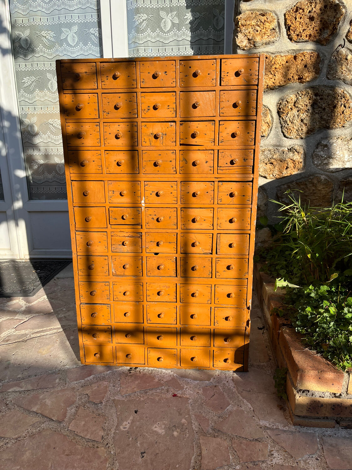 Industrial wooden drawer cabinet